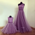 Set mama-fiica din tulle fin mov-lavanda